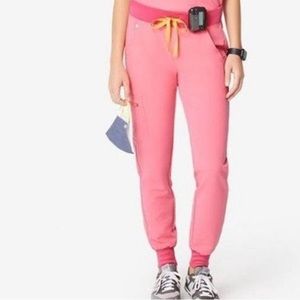 LIMITED EDITION Figs Neon Pink Petite Zamora Joggers